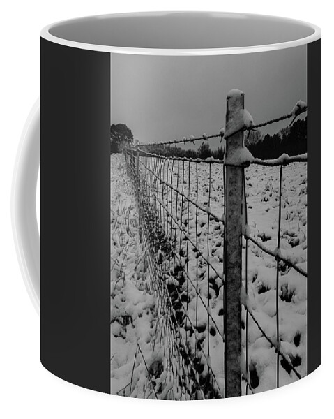 Fence Coffee Mug featuring the photograph The fence line by Jamie Tyler
