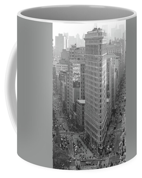 The Flatiron Building Nyc Coffee Mug featuring the photograph The Flatiron building NYC by Habib Ayat