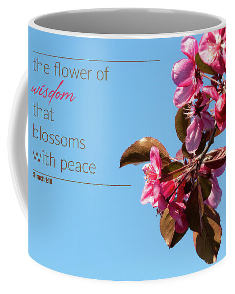 Malus Spectabilis Coffee Mug featuring the photograph The flower of wisdom by Viktor Wallon-Hars