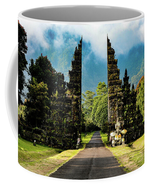 Handara Gate Coffee Mug featuring the photograph The Gates Of Heaven - Handara Gate, Bali. Indonesia by Earth And Spirit