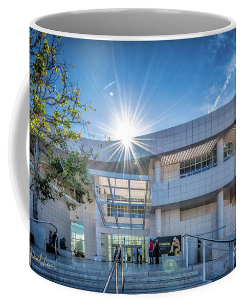 Brentwood Coffee Mug featuring the photograph The Getty's Museum Entrance by David Levin