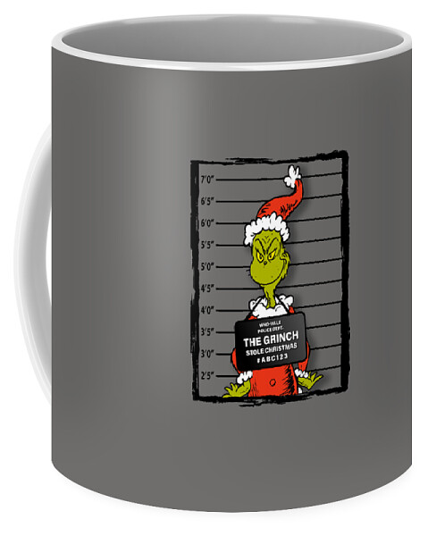The Grinch Christmas Wanted Poster Mens Vintage Coffee Mug by Chloe Till -  Pixels