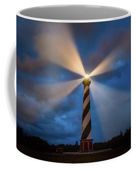 North Carolina Coffee Mug featuring the photograph The guiding light by Robert Miller