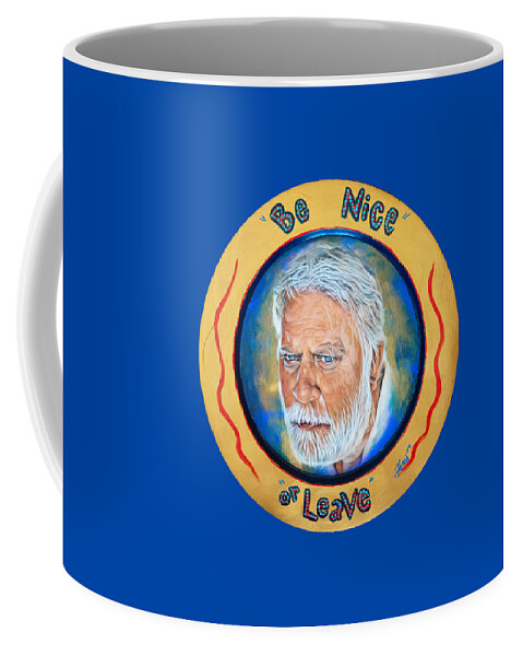 Art Coffee Mug featuring the mixed media The Harbor Master's Motto by Robert FERD Frank