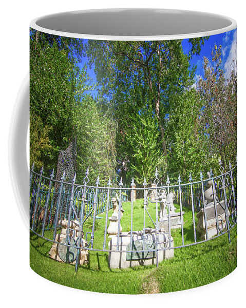 Haunted Mansion Coffee Mug featuring the photograph The Haunted Mansion Pet Cemetery by Mark Andrew Thomas