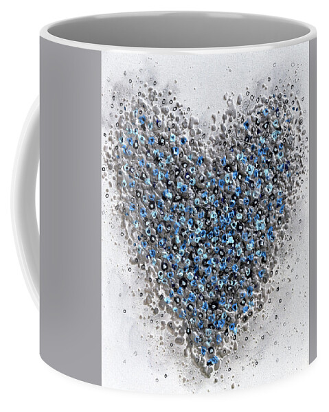 Heart Coffee Mug featuring the painting The Heart of Winter by Amanda Dagg