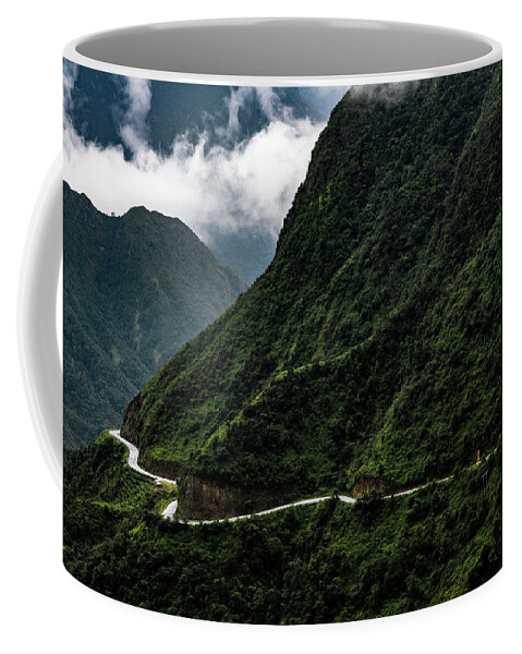 Vietnam Coffee Mug featuring the photograph The High Road - High Mountain Pass, Northern Vietnam by Earth And Spirit