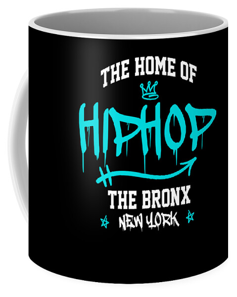 Music Coffee Mug featuring the digital art The Home of Hiphop Hip Hop Hipster by Thomas Larch