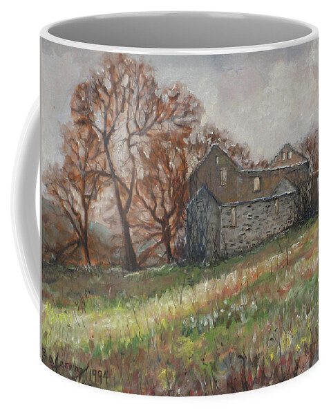  Coffee Mug featuring the painting The Homestead by Douglas Jerving