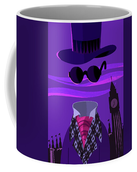 The Invisible Man Coffee Mug featuring the digital art The Invisible Man by Alan Bodner