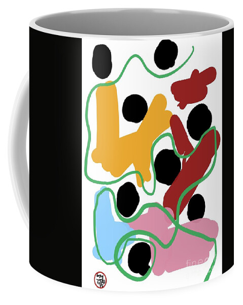  Coffee Mug featuring the painting The Journey by Oriel Ceballos