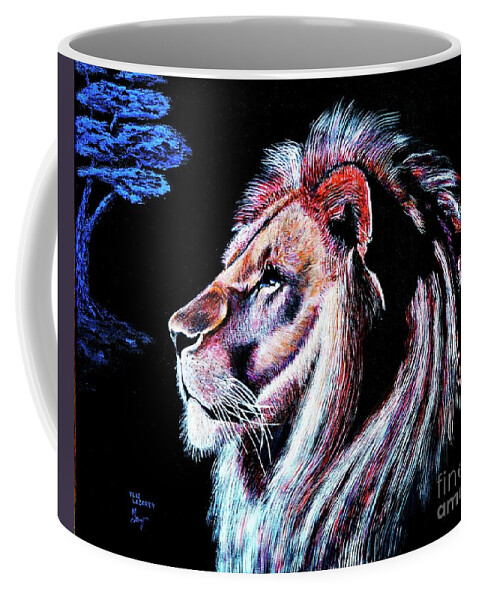 Figurative Coffee Mug featuring the painting the King by Viktor Lazarev