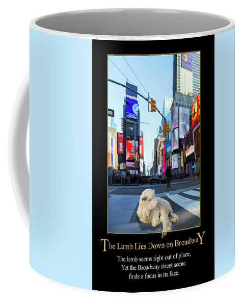 The Lamb Lies Down On Broadway Coffee Mug featuring the digital art The Lamb Lies Down on Broadway by John Haldane
