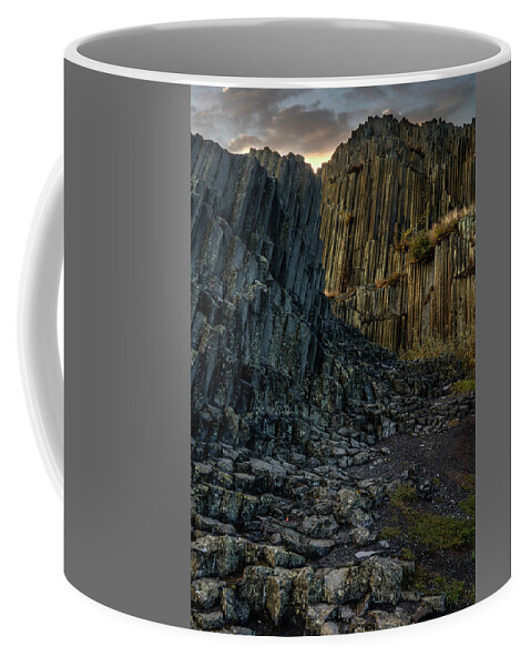 Rock Coffee Mug featuring the photograph The land of volcano rocks by Jaroslaw Blaminsky
