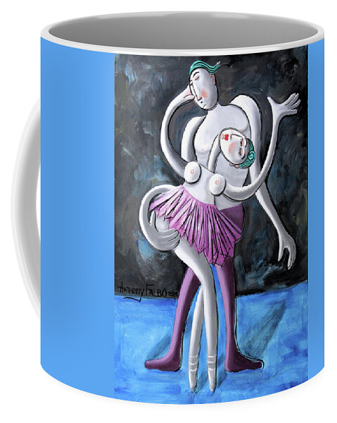 Dance Coffee Mug featuring the painting The Last Dance My First Love by Anthony Falbo