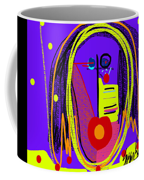 Podium Coffee Mug featuring the digital art The Last Lecturer... Randy Pausch by Susan Fielder