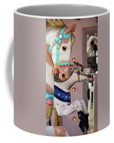 Carousel Coffee Mug featuring the photograph The Last Ride by M Kathleen Warren
