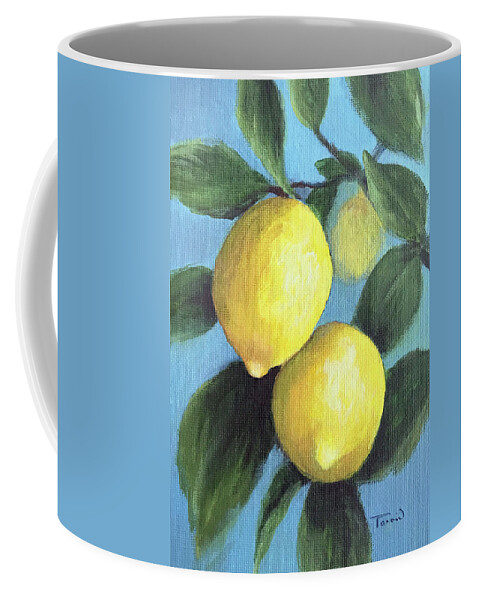 Lemon Coffee Mug featuring the painting The Lemon Tree II by Torrie Smiley