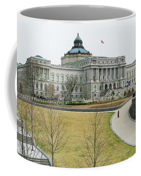 Library Of Congress Coffee Mug featuring the photograph The Library of Congress 1938 by Jack Schultz