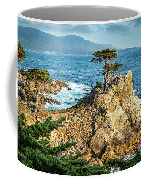 17 Mile Drive Coffee Mug featuring the photograph The Lone Cypress by David Levin