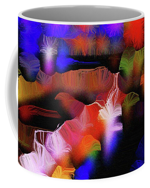 Covid-19 Coffee Mug featuring the mixed media The Long Journey from Social Distance to Private Joy by Aberjhani