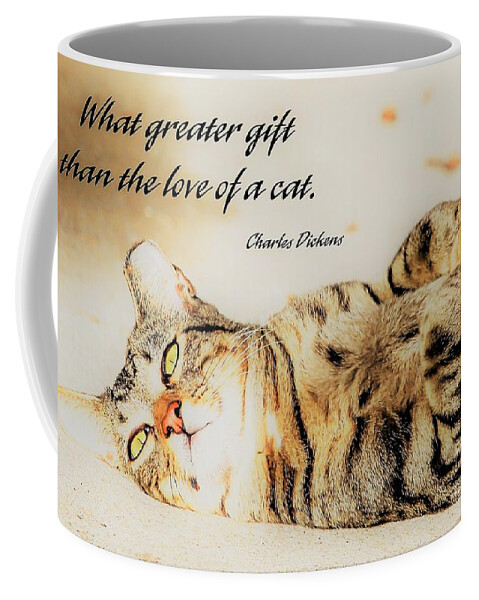 Cats Coffee Mug featuring the photograph The love of a cat Napa by Joanne Carey