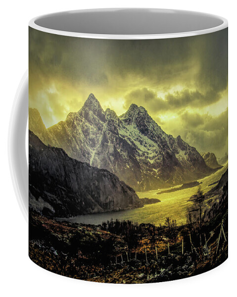 Lofoten Coffee Mug featuring the photograph The Majestic Lofotens by Norma Brandsberg