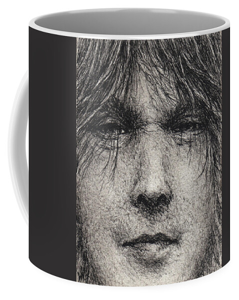 Fantasy Coffee Mug featuring the drawing The Man In Me by William Russell Nowicki