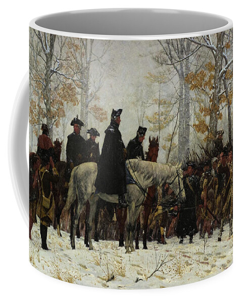 March Coffee Mug featuring the painting The March to Valley Forge, Dec 19, 1777 by William Trego