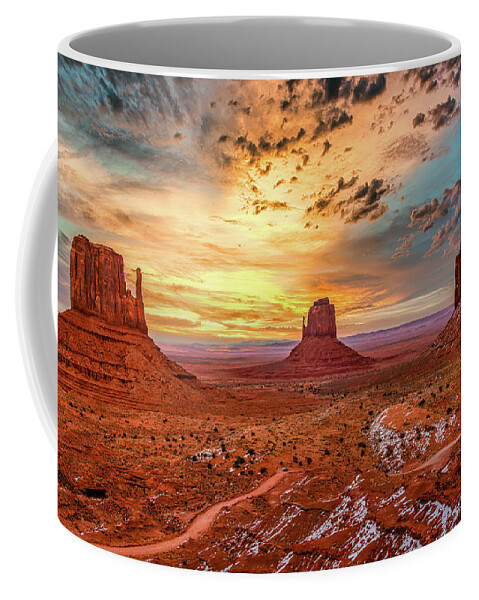 Landscape Coffee Mug featuring the photograph The Monuments by Dheeraj Mutha