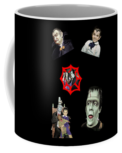 Herman Munster Coffee Mug featuring the photograph The Munsters Family Stars by Franchi Torres