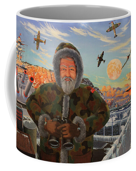 Murmansk Coffee Mug featuring the painting The Murmansk Run by Michael Goguen