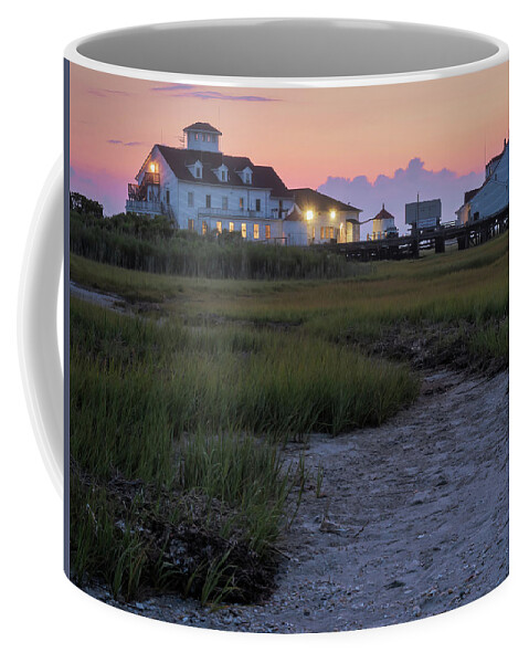 New Jersey Coffee Mug featuring the photograph The Old Coast Guard Station by Kristia Adams