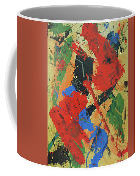 Acrylic Coffee Mug featuring the painting The Only Way Out is Through by Dick Richards