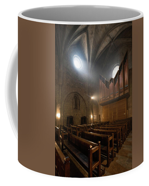 Instrument Coffee Mug featuring the photograph The Organ of Leyre Monastery by Micah Offman