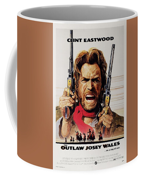 Synopsis Coffee Mug featuring the mixed media ''The Outlaw Josey Wales'', 1976 - art by Bill Gold by Movie World Posters