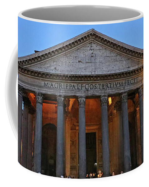 Pantheon Coffee Mug featuring the photograph The Pantheon at Dusk 1016 by Jack Schultz