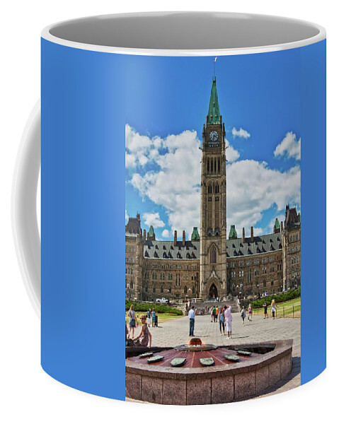 Parliament Coffee Mug featuring the photograph The Parliament by Tatiana Travelways