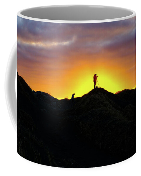 Sunset Coffee Mug featuring the photograph Finding The Light - Ring Road, Iceland by Earth And Spirit