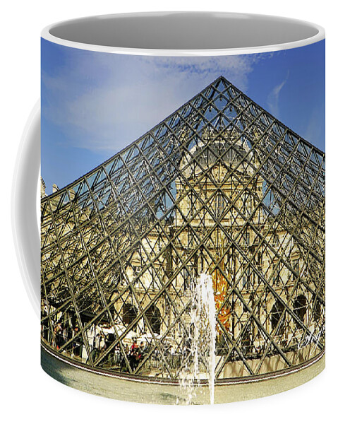 Louvre Coffee Mug featuring the photograph The Pyramid by Segura Shaw Photography