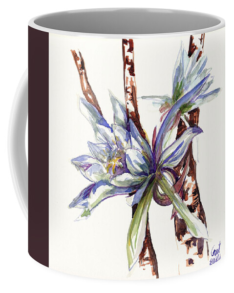 Kadapul Coffee Mug featuring the painting The Queen of The NIght by George Cret