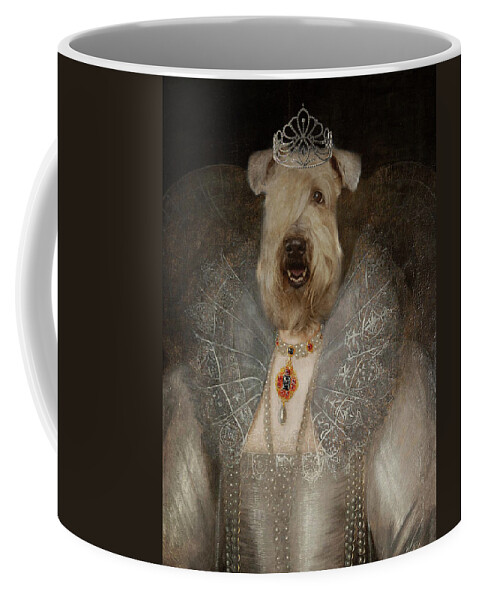 Wheaten Terrier Coffee Mug featuring the photograph The Queen That She Is by Rebecca Cozart