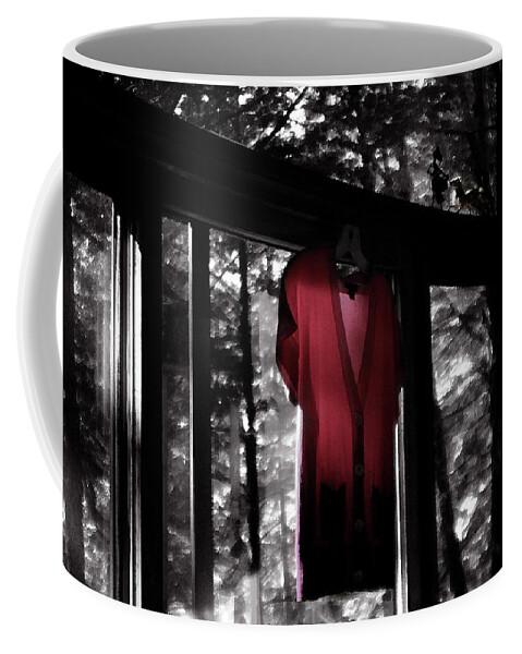 Red Coffee Mug featuring the photograph The Red Blouse by Wayne King