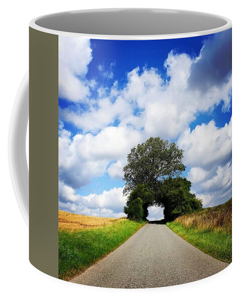 Road Coffee Mug featuring the photograph The Road Less Traveled by Andrea Whitaker