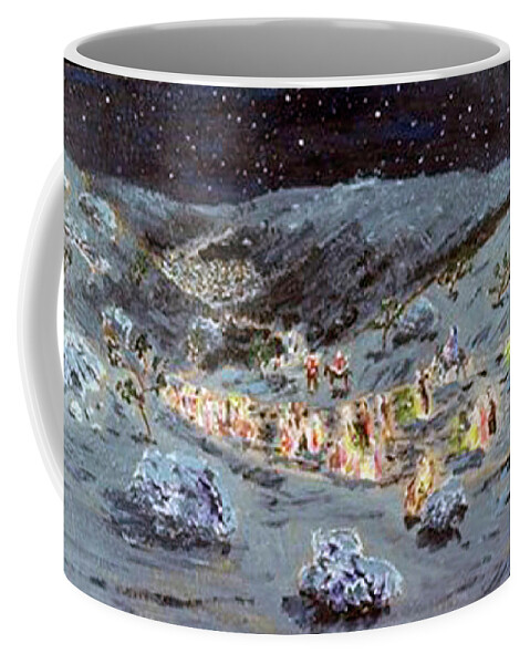  Coffee Mug featuring the painting The Road to Bethlehem by John Macarthur