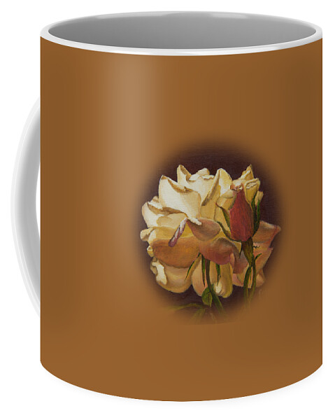 Flowers Coffee Mug featuring the painting The Rose by Johanna Lerwick