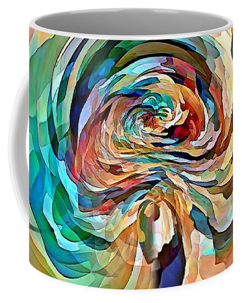 Rose Coffee Mug featuring the digital art Rose Tunnel by David Manlove