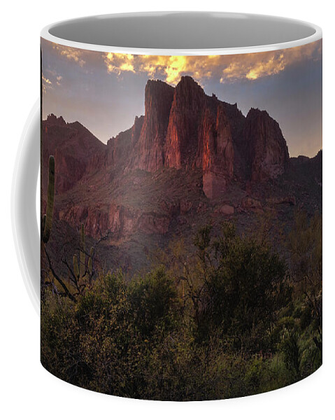 Arizona Coffee Mug featuring the photograph The Rugged Beauty Of The Superstitions by Saija Lehtonen
