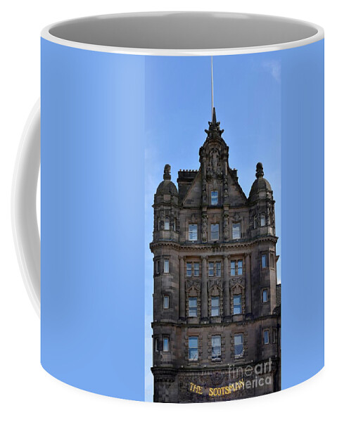 City Coffee Mug featuring the photograph The Scotsman Building, North Bridge, Edinburgh by Yvonne Johnstone