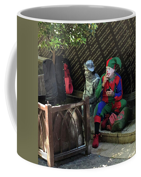 Clowns Coffee Mug featuring the photograph The Smoke by Edward Shmunes